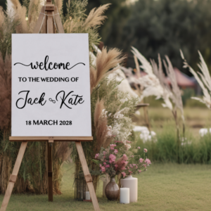 Welcome signage decal